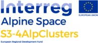 Projektlogo: Interreg Alpine Space S3-4AlpClusters